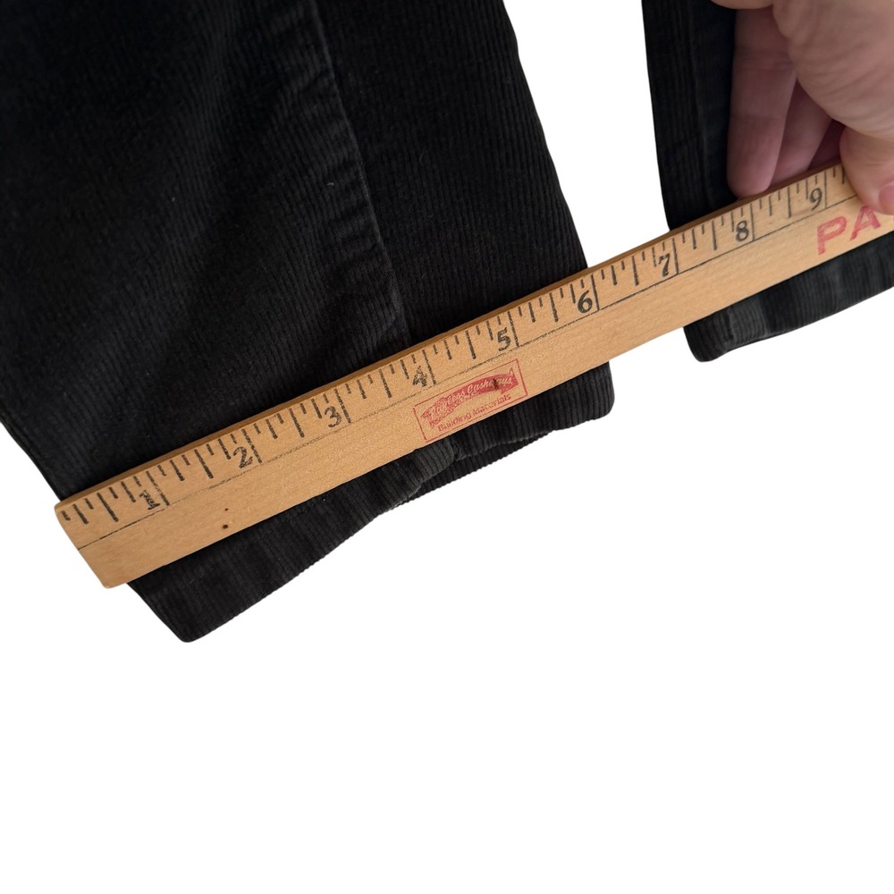Patagonia Womens 29 Black Organic Cotton Corduroy Slim Straight Leg Pants Cords - Picture 13 of 16